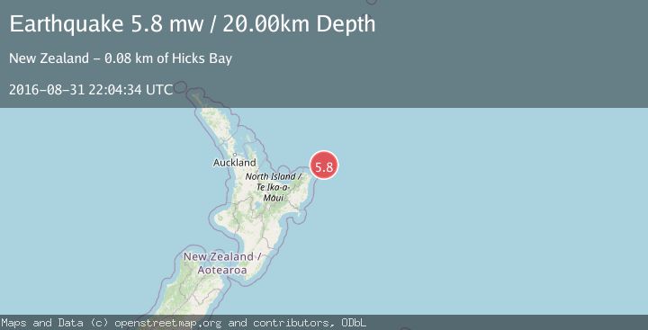Map of OFF E. COAST OF N. ISLAND, N.Z.
