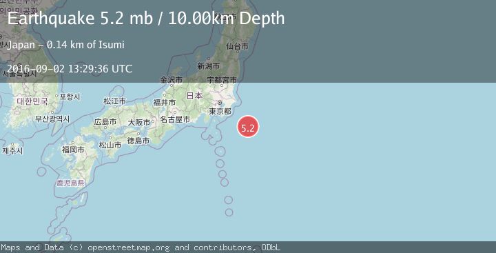 Map of OFF EAST COAST OF HONSHU, JAPAN