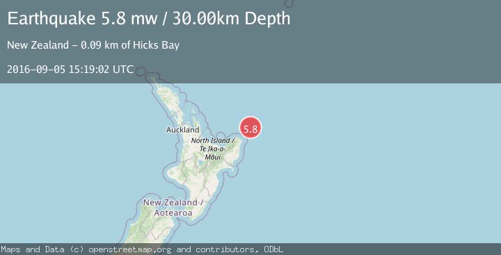 Map of OFF E. COAST OF N. ISLAND, N.Z.