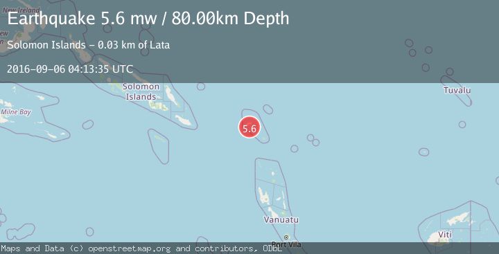 Map of SANTA CRUZ ISLANDS