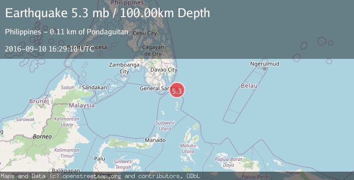 Map of MINDANAO, PHILIPPINES