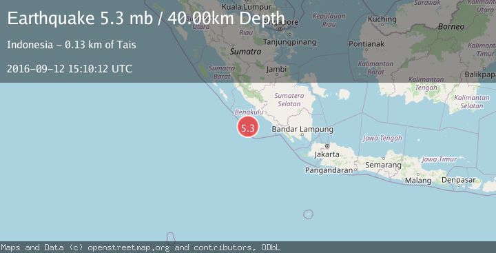 Map of SOUTHERN SUMATRA, INDONESIA