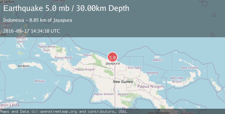 Map of NEAR N COAST OF PAPUA, INDONESIA