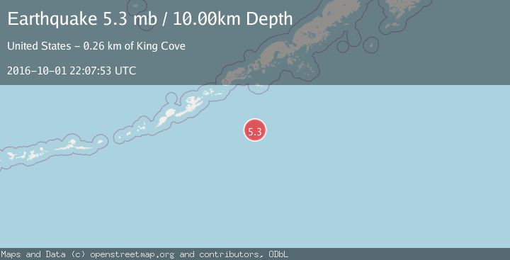 Map of SOUTH OF ALASKA