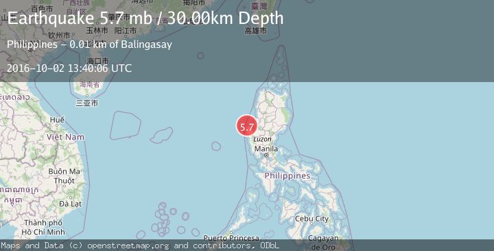 Map of LUZON, PHILIPPINES