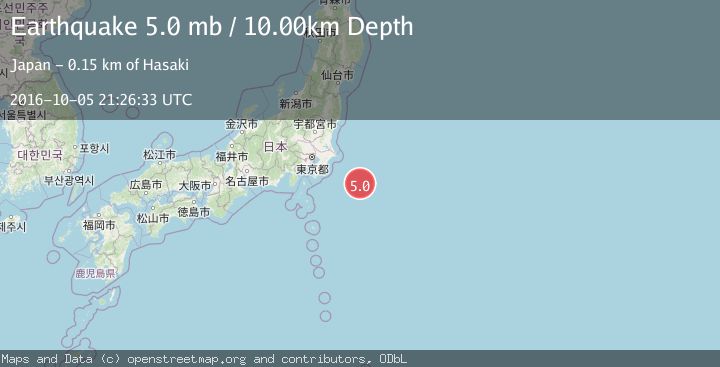Map of OFF EAST COAST OF HONSHU, JAPAN