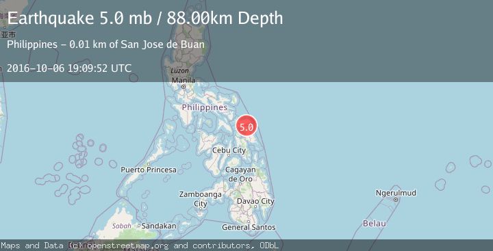 Map of SAMAR, PHILIPPINES