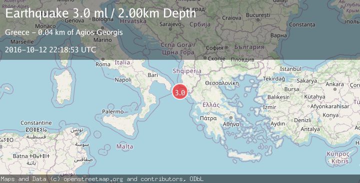 Map of KERKIRA REGION, GREECE