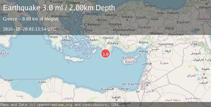 Map of EASTERN MEDITERRANEAN SEA