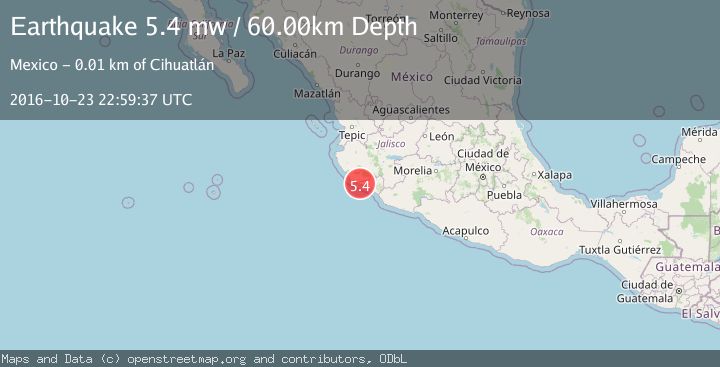 Map of COLIMA, MEXICO
