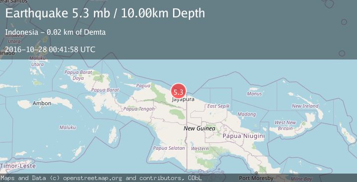 Map of NEAR N COAST OF PAPUA, INDONESIA
