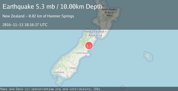 Map of SOUTH ISLAND OF NEW ZEALAND