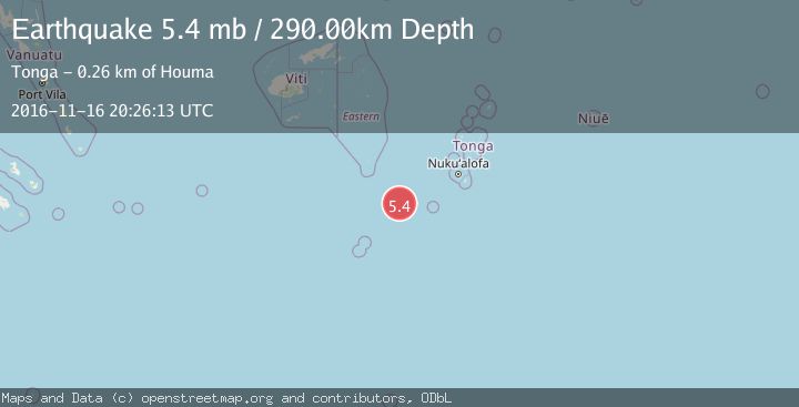 Map of SOUTH OF FIJI ISLANDS