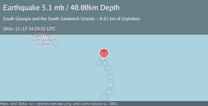Map of SOUTH SANDWICH ISLANDS REGION