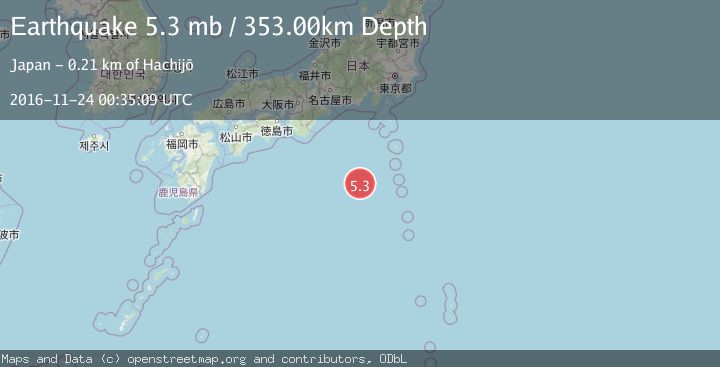 Map of IZU ISLANDS, JAPAN REGION