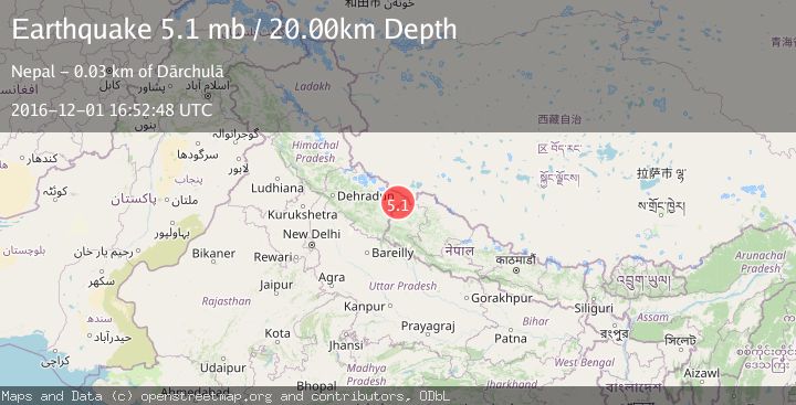 Map of WESTERN XIZANG-INDIA BORDER REG.