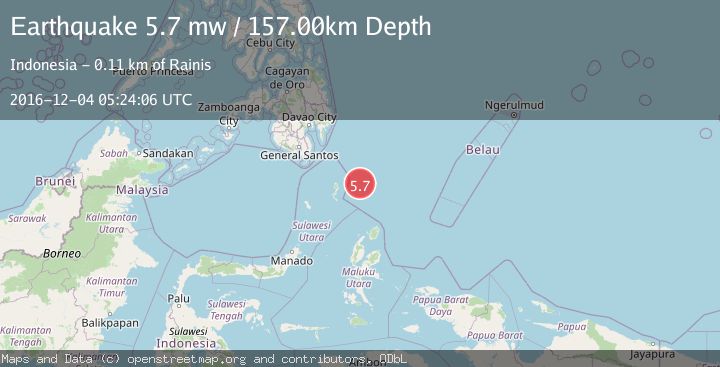 Map of KEPULAUAN TALAUD, INDONESIA