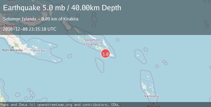 Map of SOLOMON ISLANDS