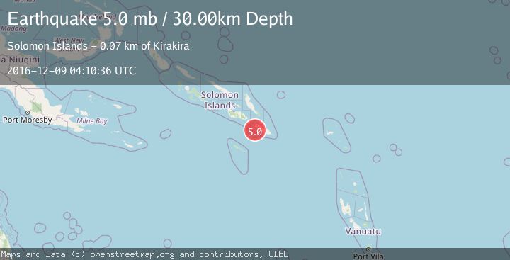 Map of SOLOMON ISLANDS