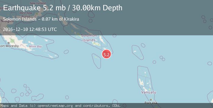 Map of SOLOMON ISLANDS