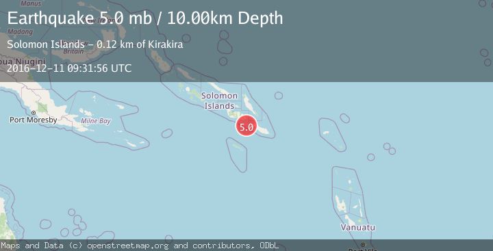 Map of SOLOMON ISLANDS