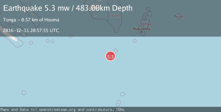 Map of SOUTH OF FIJI ISLANDS