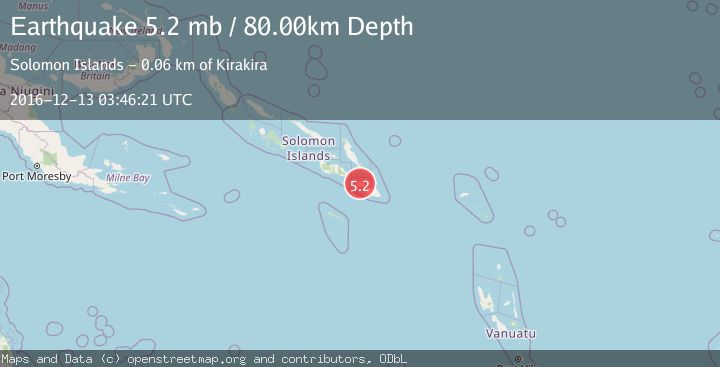 Map of SOLOMON ISLANDS