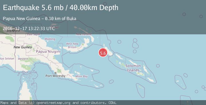 Map of BOUGAINVILLE REGION, P.N.G.