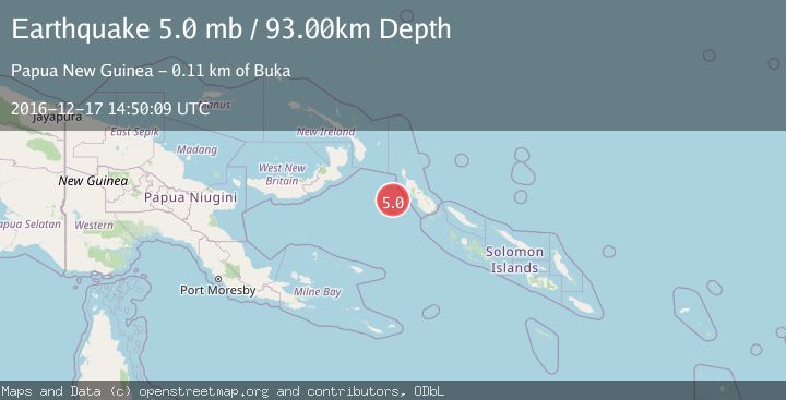 Map of BOUGAINVILLE REGION, P.N.G.