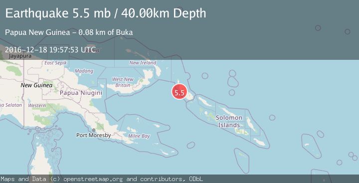 Map of BOUGAINVILLE REGION, P.N.G.