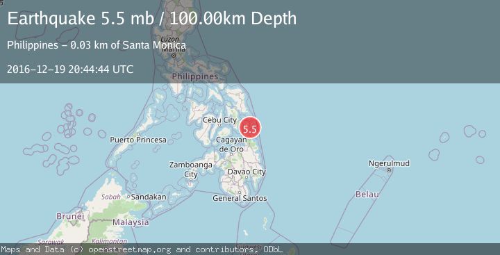 Map of LEYTE, PHILIPPINES