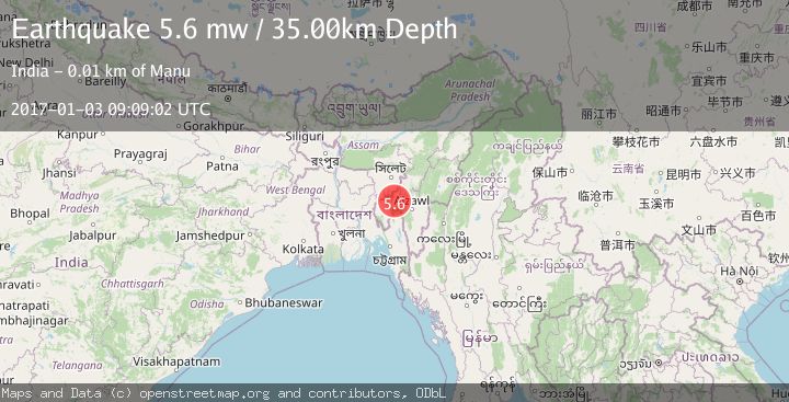 Map of INDIA-BANGLADESH BORDER REGION