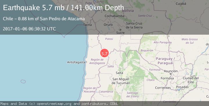 Map of POTOSI, BOLIVIA