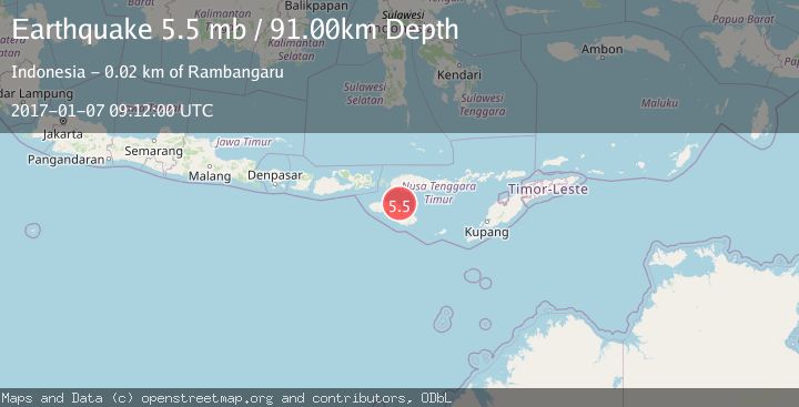 Map of SUMBA REGION, INDONESIA