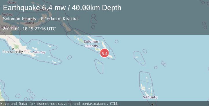 Map of SOLOMON ISLANDS