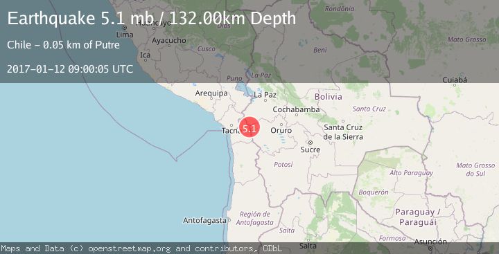 Map of ORURO, BOLIVIA