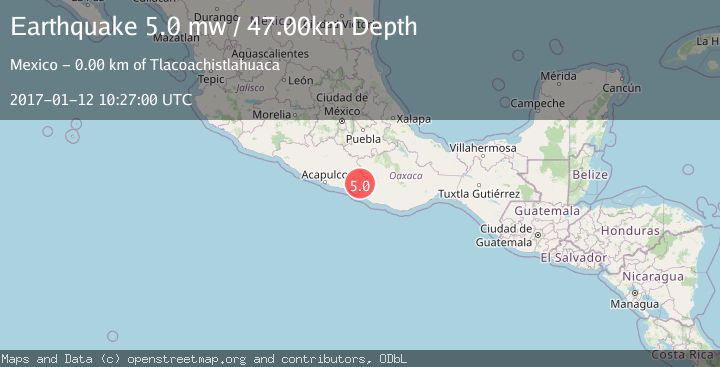 Map of GUERRERO, MEXICO