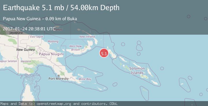 Map of BOUGAINVILLE REGION, P.N.G.