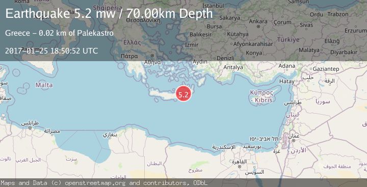 Map of CRETE, GREECE