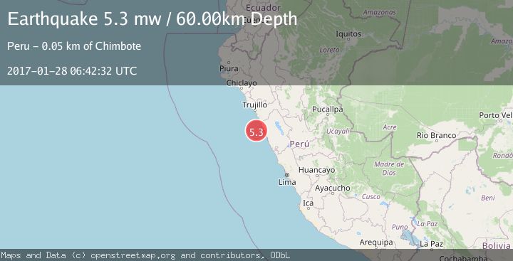 Map of NEAR COAST OF NORTHERN PERU