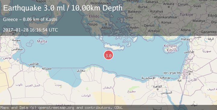 Map of CRETE, GREECE