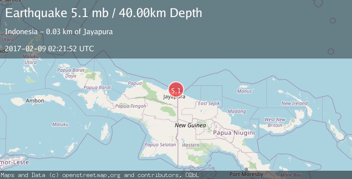 Map of NEAR N COAST OF PAPUA, INDONESIA