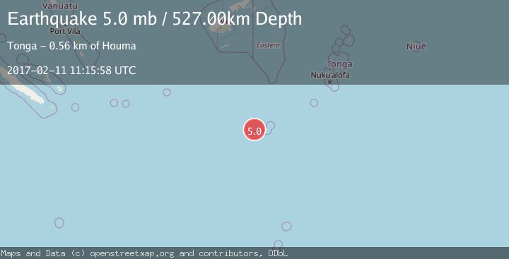 Map of SOUTH OF FIJI ISLANDS