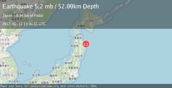 Map of NEAR EAST COAST OF HONSHU, JAPAN