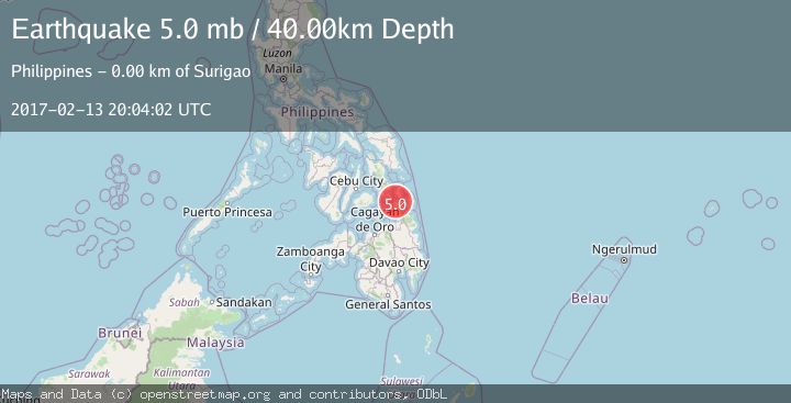 Map of MINDANAO, PHILIPPINES