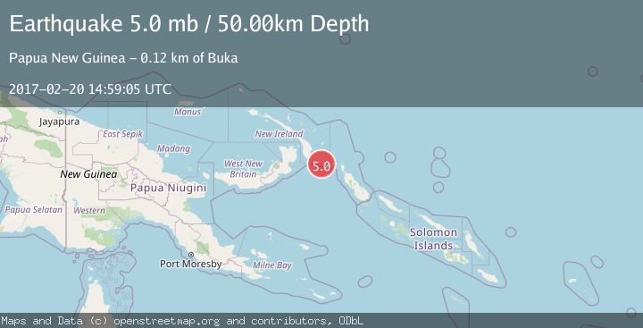 Map of NEW IRELAND REGION, P.N.G.