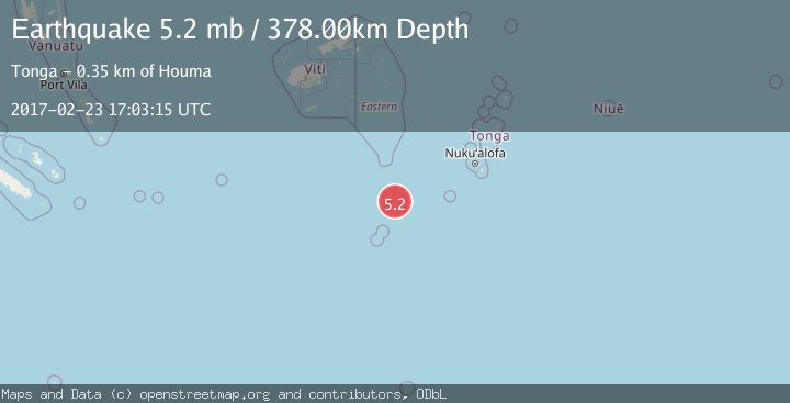 Map of SOUTH OF FIJI ISLANDS