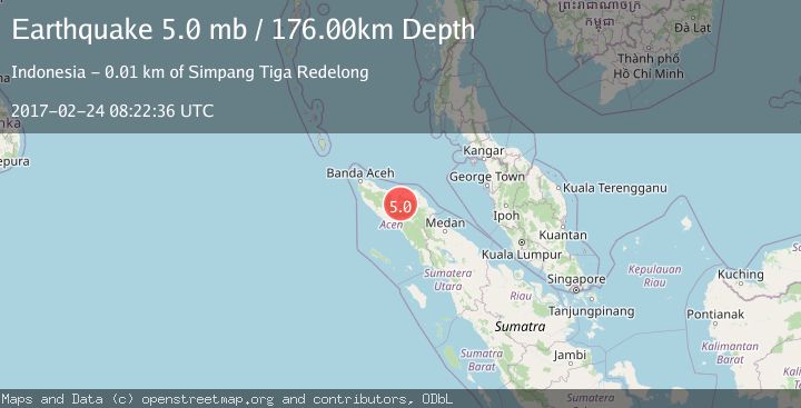 Map of NORTHERN SUMATRA, INDONESIA