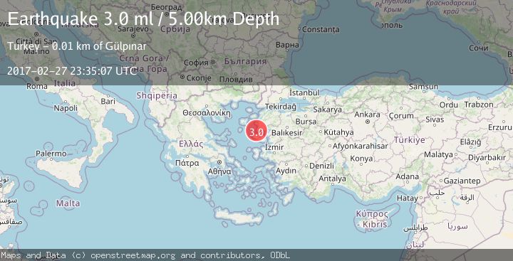 Map of NEAR THE COAST OF WESTERN TURKEY