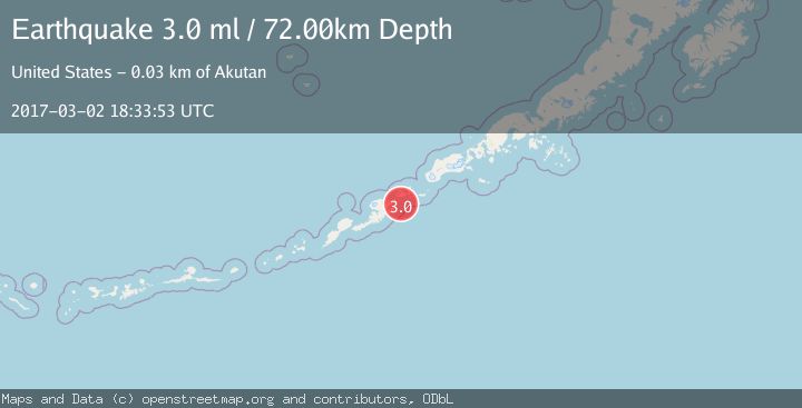 Map of FOX ISLANDS, ALEUTIAN ISLANDS